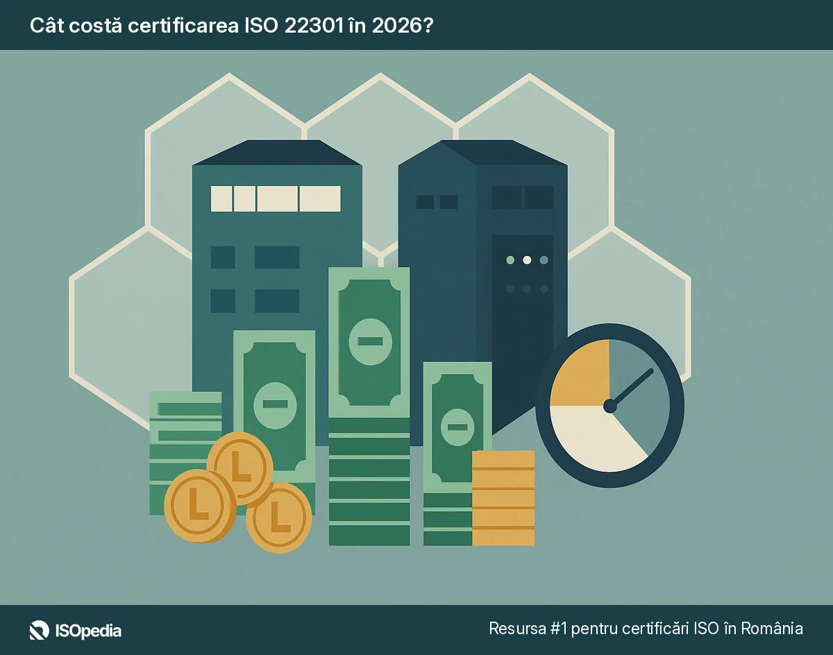 Cât costă certificarea ISO 22301 în 2026?
