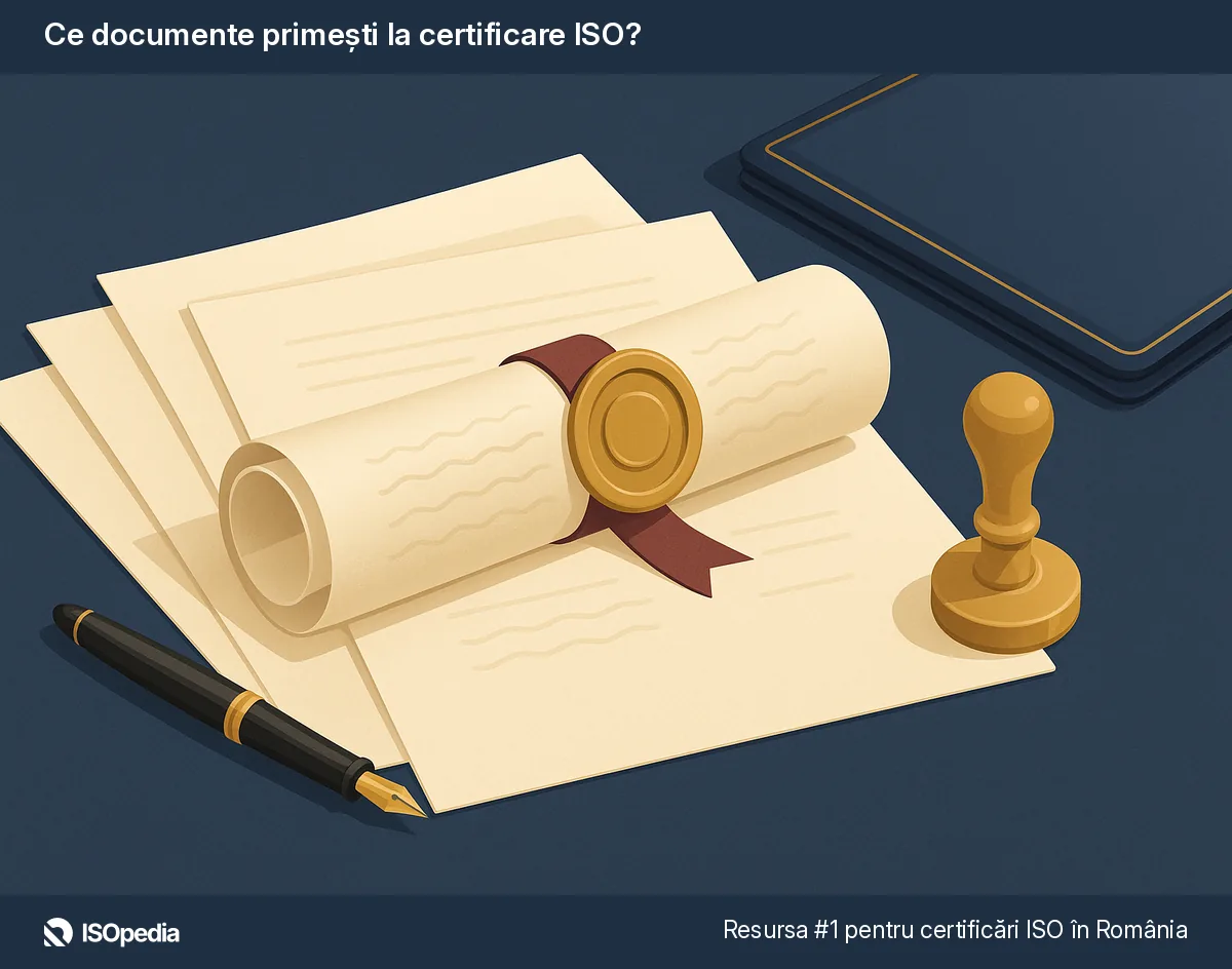 Ce documente primești la certificare ISO?