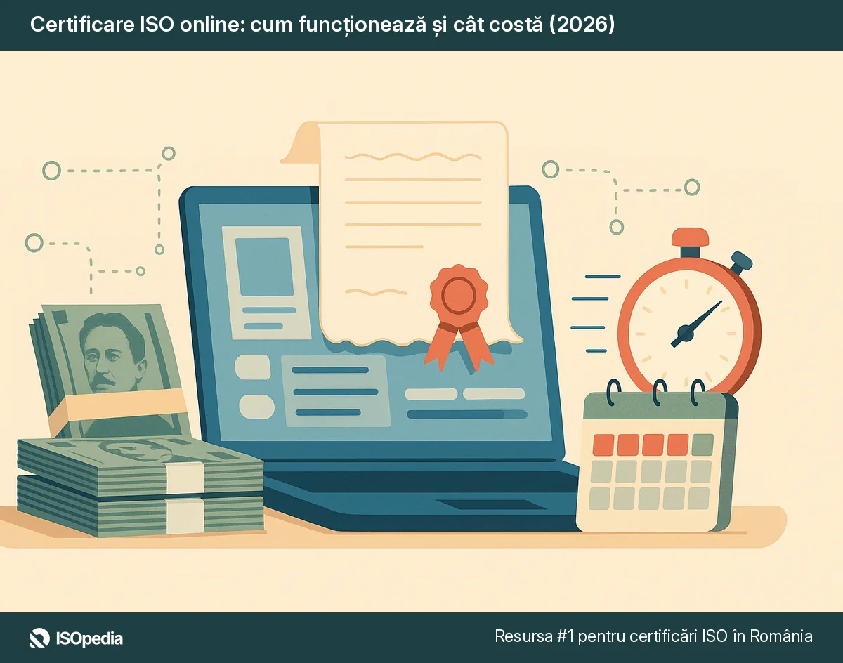 Certificare ISO online: cum funcționează și cât costă (2026)