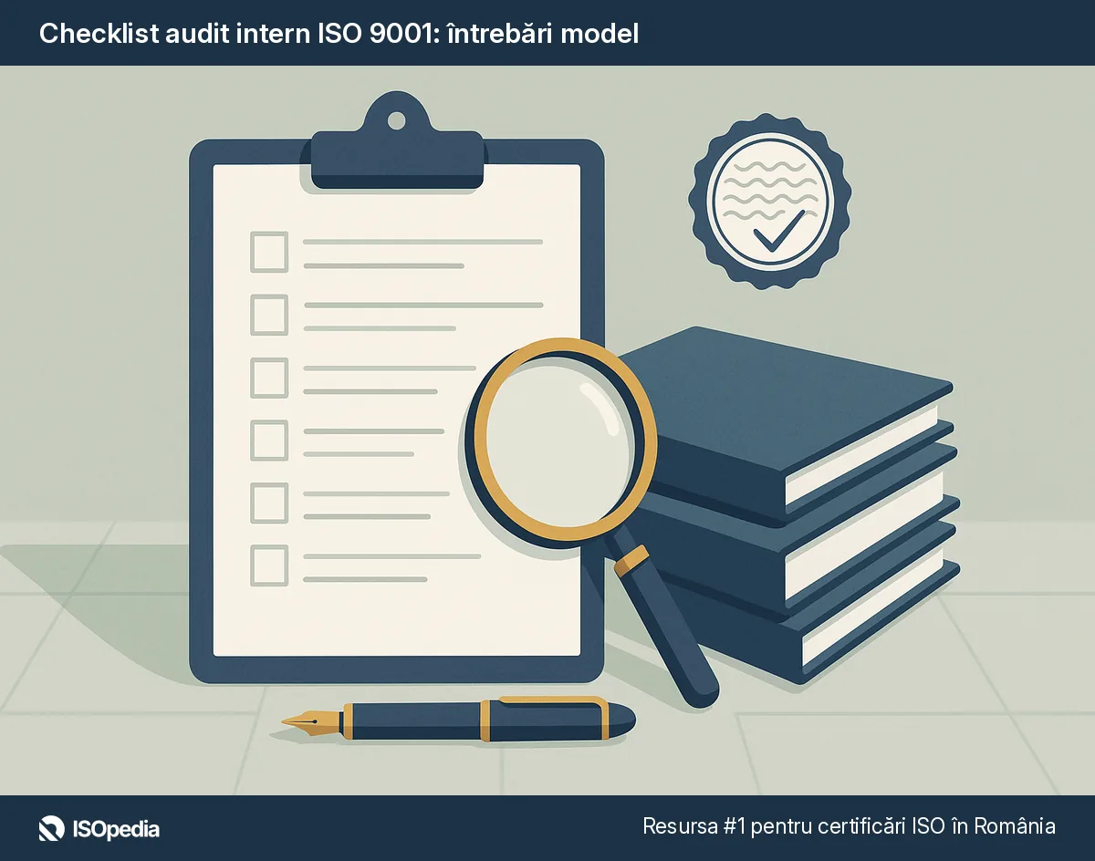 Checklist audit intern ISO 9001: întrebări model