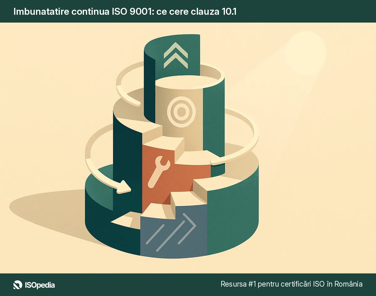 Imbunatatire continua ISO 9001: ce cere clauza 10.1