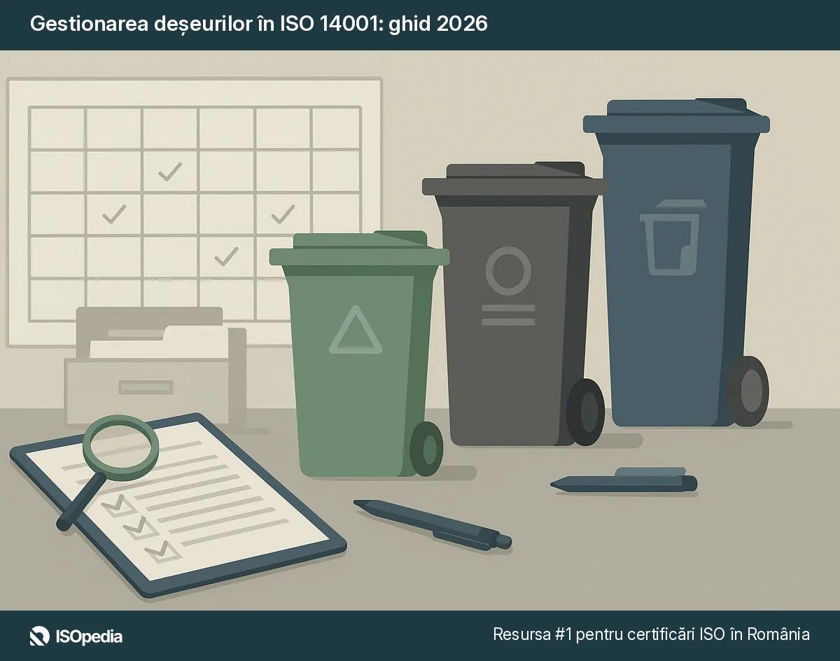 Gestionarea deșeurilor în ISO 14001: ghid 2026