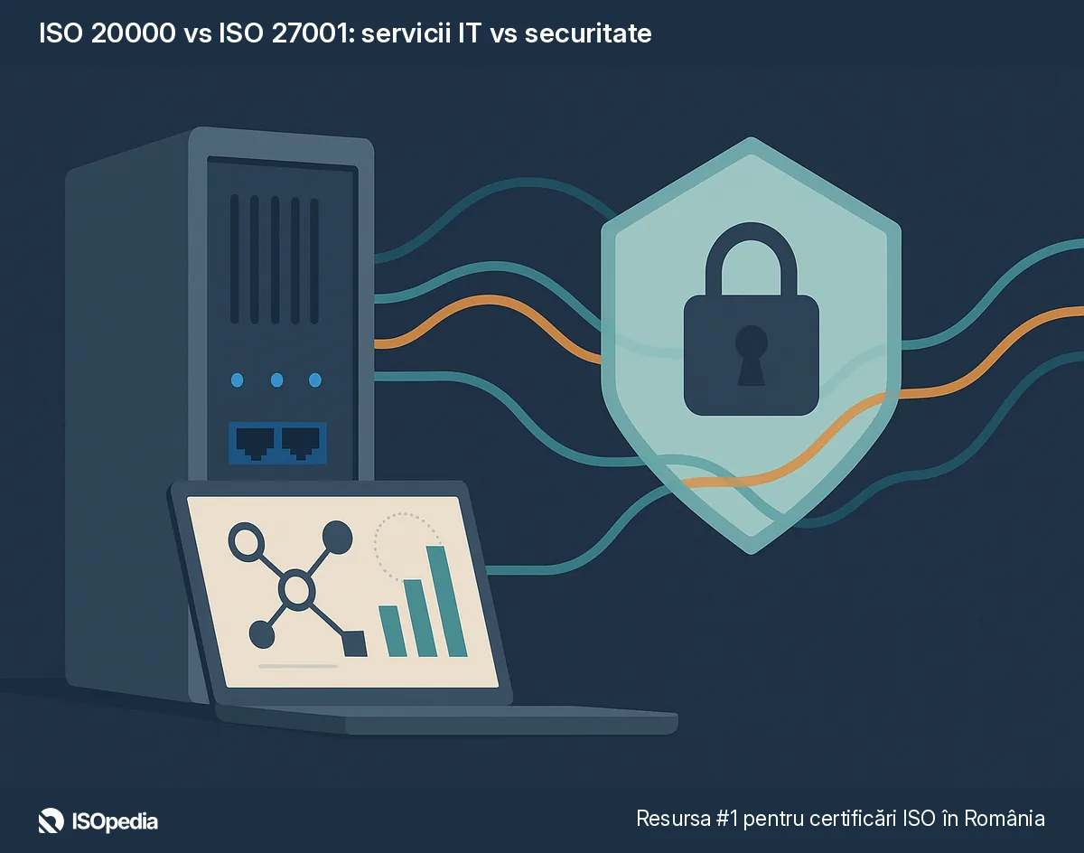 ISO 20000 vs ISO 27001: servicii IT vs securitate