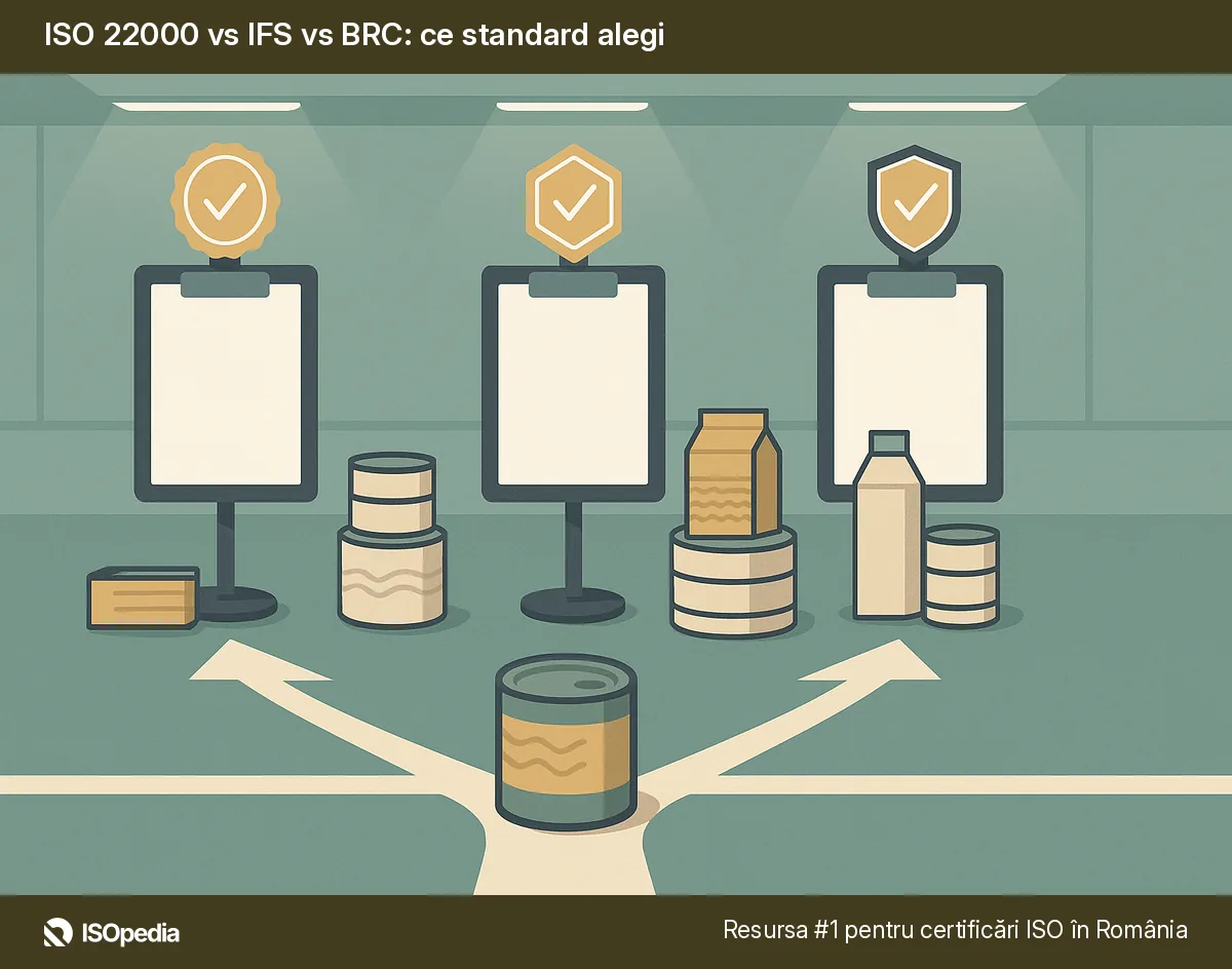 ISO 22000 vs IFS vs BRC: ce standard alegi