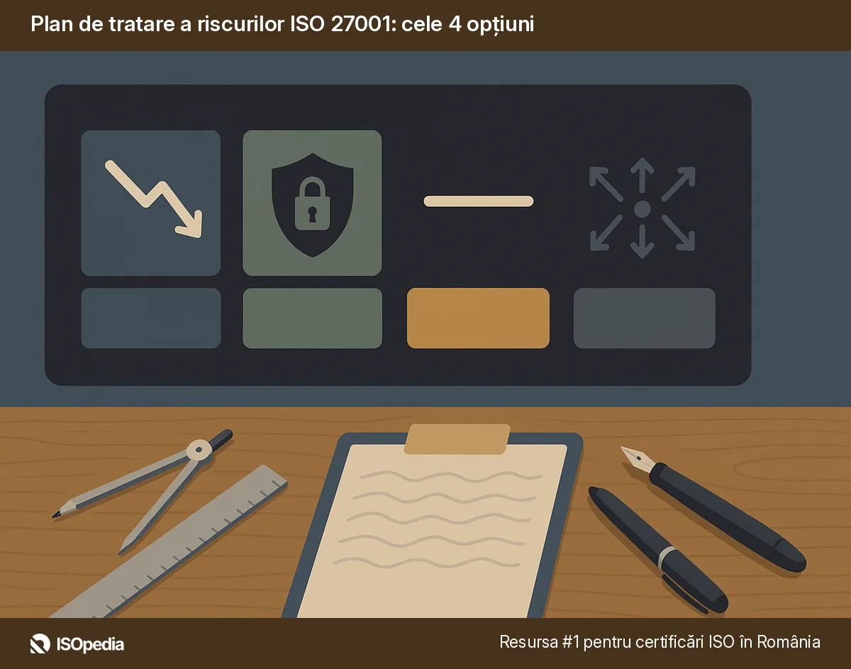 Plan de tratare a riscurilor ISO 27001: cele 4 opțiuni