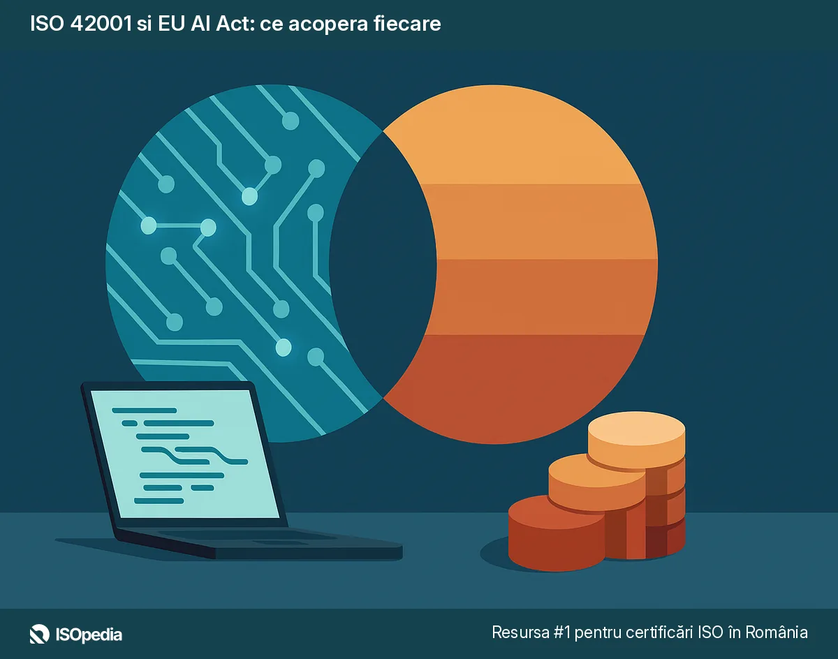 ISO 42001 si EU AI Act: ce acopera fiecare
