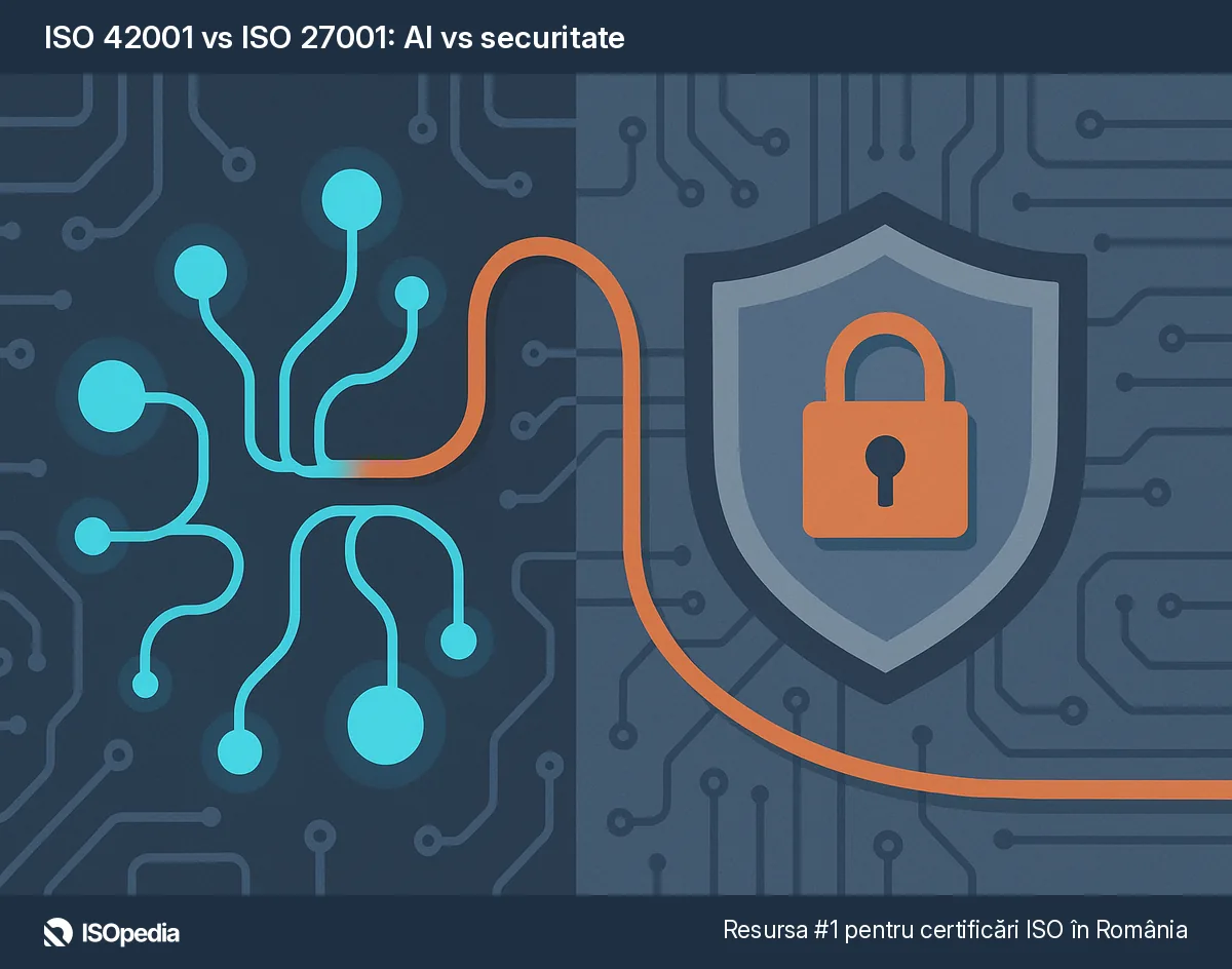 ISO 42001 vs ISO 27001: AI vs securitate