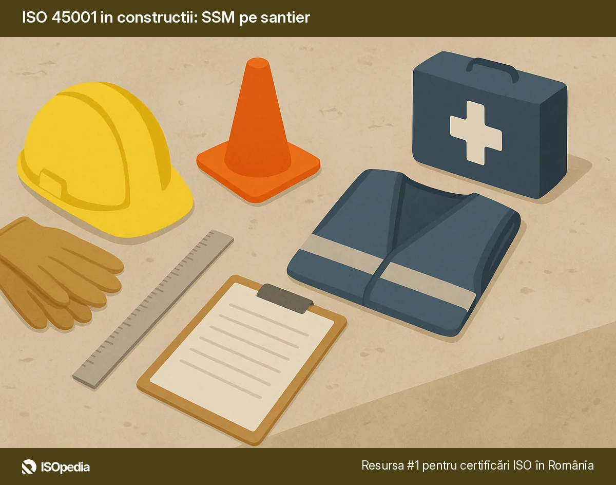 ISO 45001 in constructii: SSM pe santier