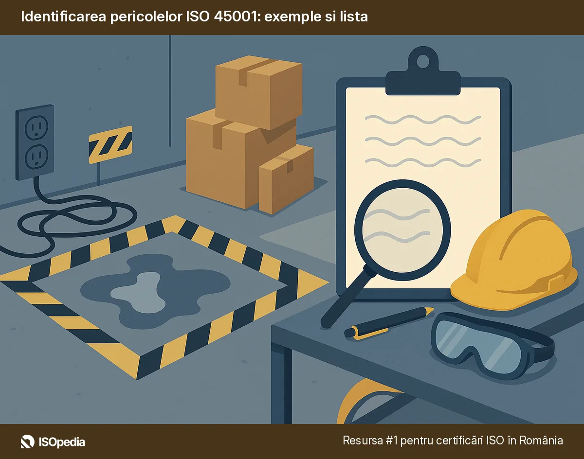 Identificarea pericolelor ISO 45001: exemple si lista