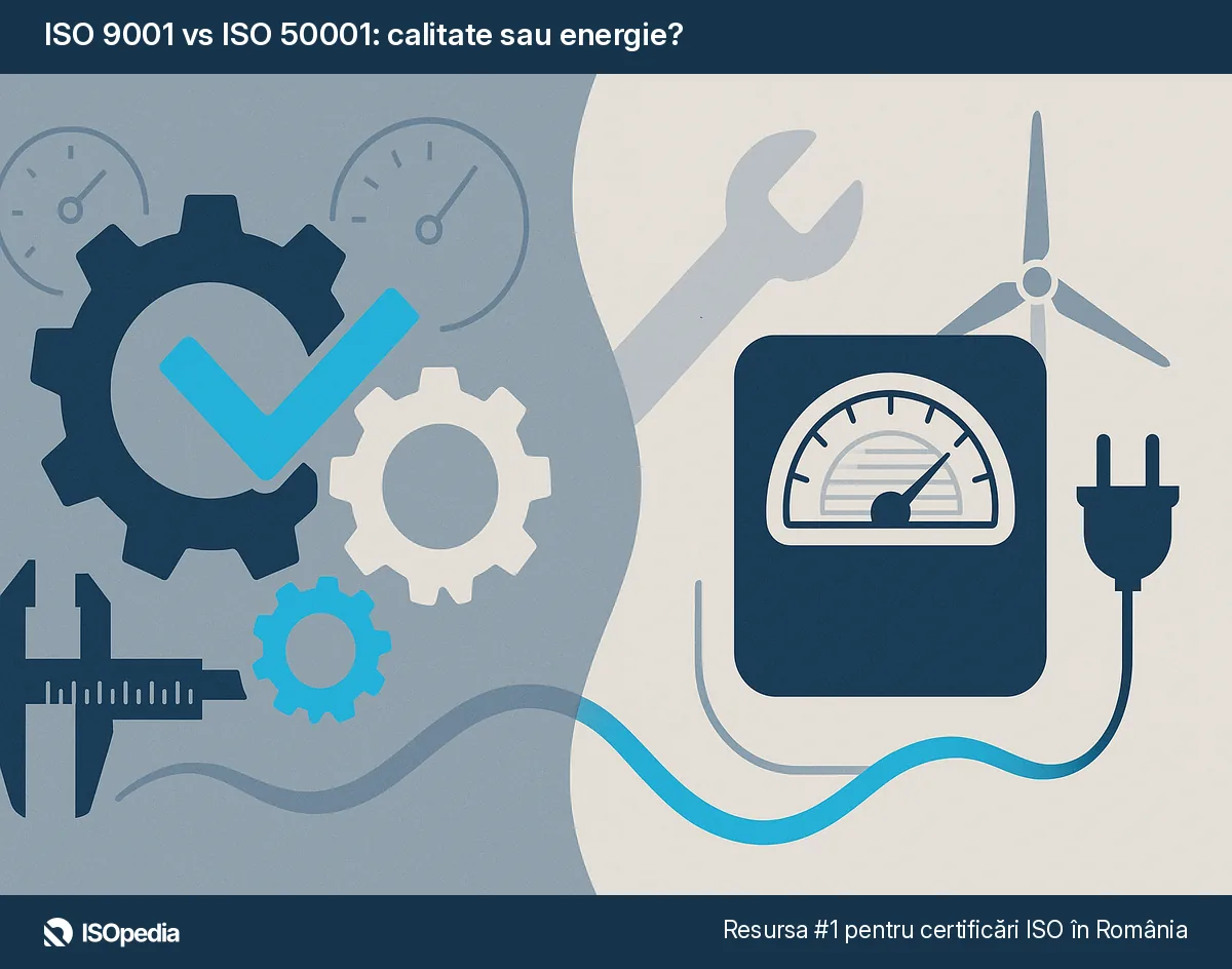 ISO 9001 vs ISO 50001: calitate sau energie?