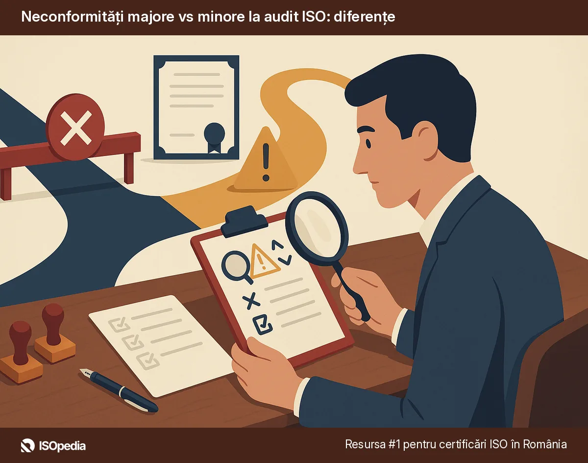 Neconformități majore vs minore la audit ISO: diferențe