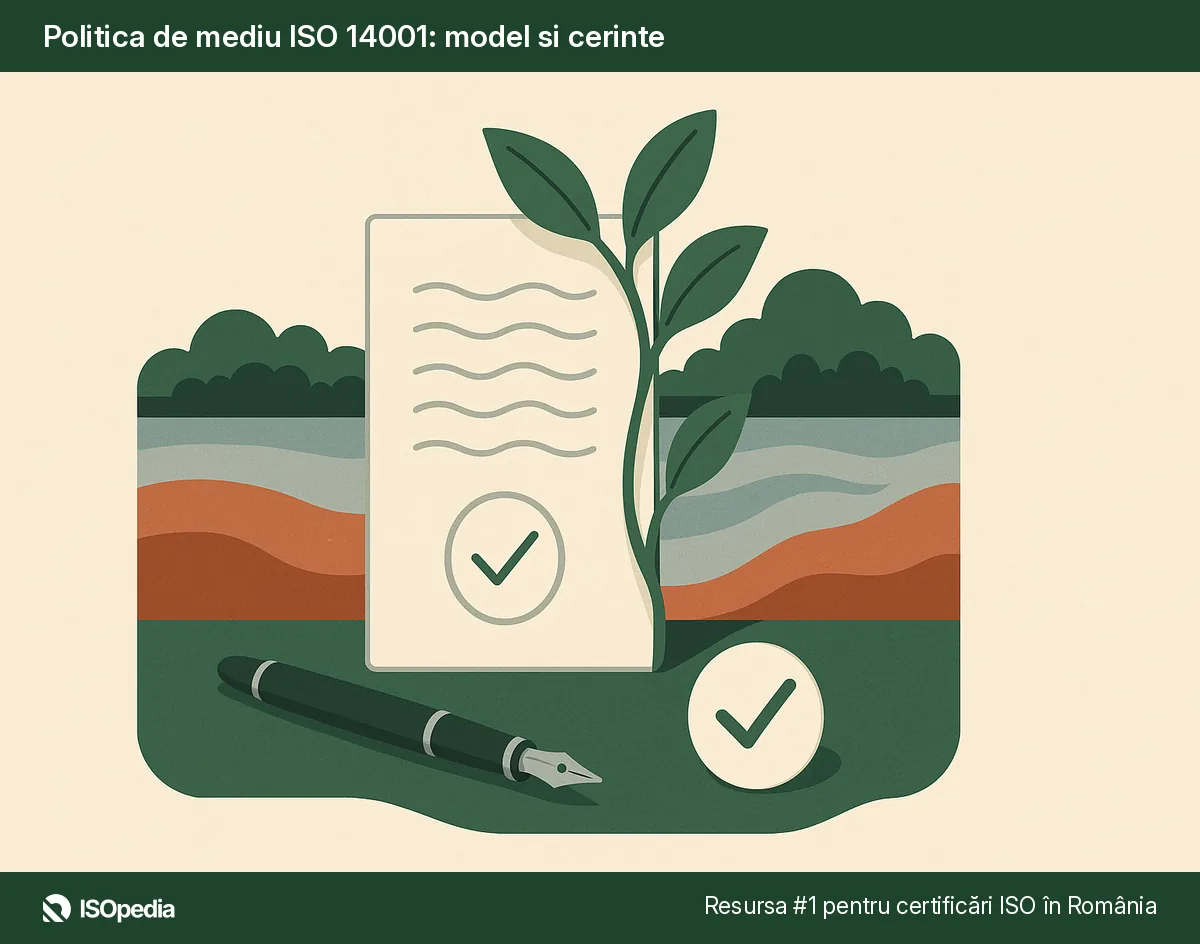 Politica de mediu ISO 14001: model si cerinte