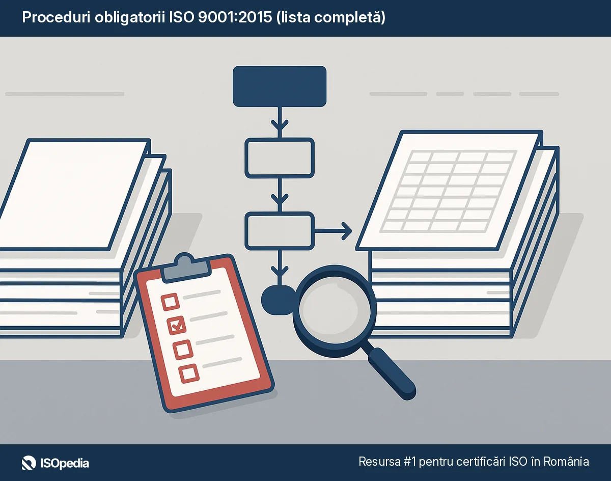 Proceduri obligatorii ISO 9001:2015 (lista completă)